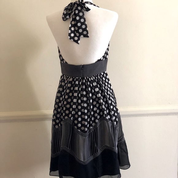 BCBG MAX AZRIA Polkadot Halter Dress - Picture 5 of 13